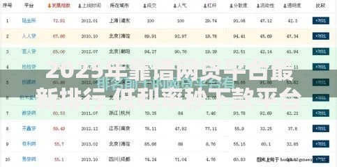 2025年靠谱网贷平台最新排行 低利率秒下款平台全网热推