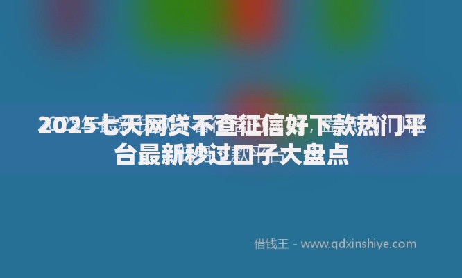 2025七天网贷不查征信好下款热门平台最新秒过口子大盘点
