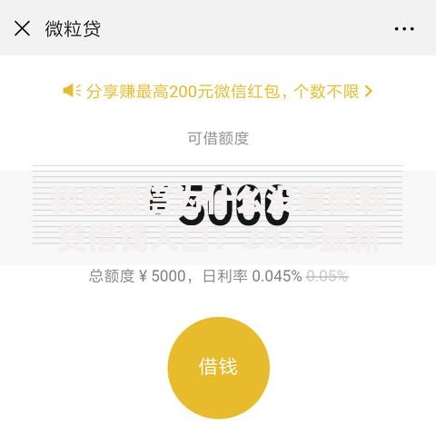 我的微信为什么没有微粒贷借钱入口?2025最新开通条件和提额方法全解析 我的微信为什么没有微粒贷借钱入口?2025最新开通条件和提额方法全解析