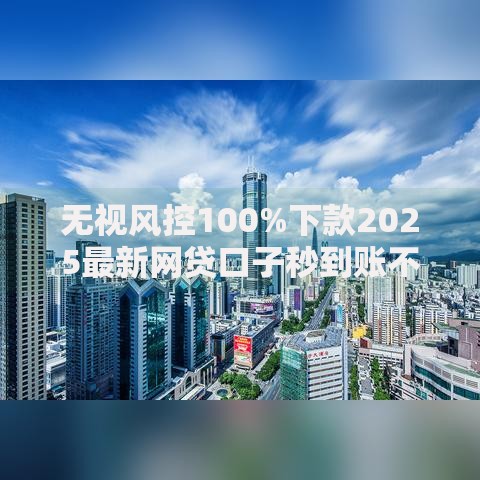 无视风控100%下款2025最新网贷口子秒到账不看征信大数据