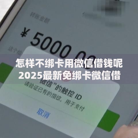 怎样不绑卡用微信借钱呢2025最新免绑卡微信借钱方法详解 怎样不绑卡用微信借钱呢2025最新免绑卡微信借钱方法详解