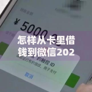 怎样从卡里借钱到微信2025最新免手续费秒到账方法 怎样从卡里借钱到微信2025最新免手续费秒到账方法