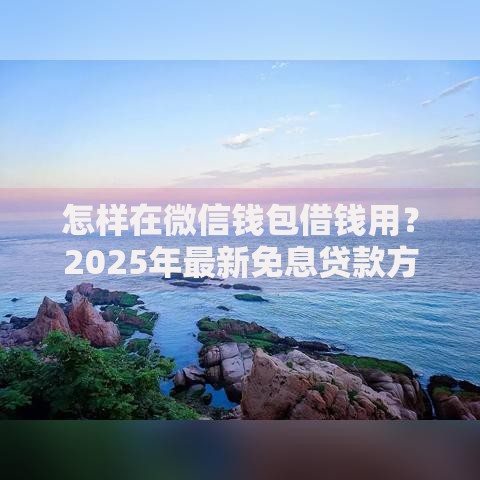 怎样在微信钱包借钱用?2025年最新免息贷款方法 怎样在微信钱包借钱用?2025年最新免息贷款方法