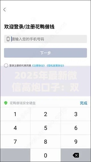 2025年最新微信高炮口子:双黑逾期必下款的秒到账借钱新方法 2025年最新微信高炮口子:双黑逾期必下款的秒到账借钱新方法