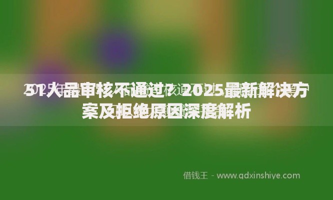 51人品审核不通过？2025最新解决方案及拒绝原因深度解析