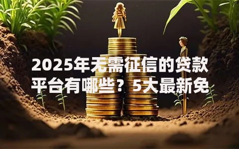 2025年无需征信的贷款平台有哪些？5大最新免查征信信用贷口子