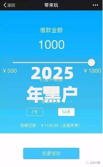 2025年黑户秒批借款平台推荐：5个热门贷款口子无需审核直下款