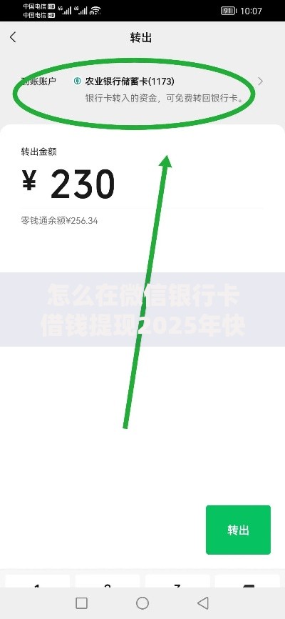 怎么在微信银行卡借钱提现2025年快速到账最新方法
