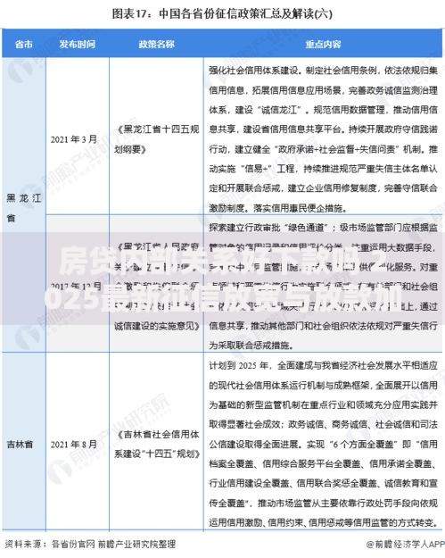 房贷内部关系好下款吗 2025最新征信放宽与放款加速政策解读