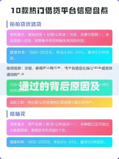 2025年借钱app不通过的背后原因及最新热门解决方案