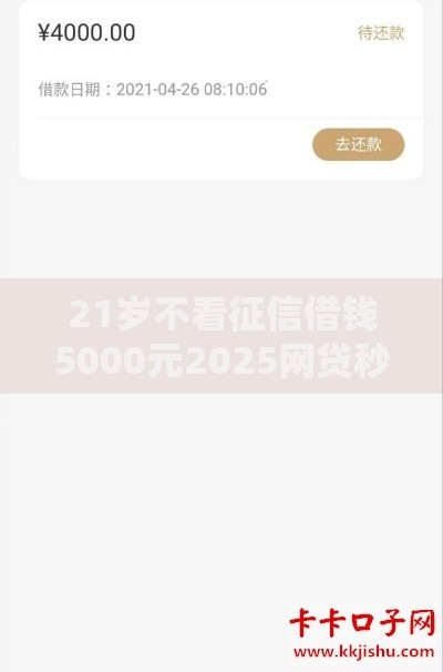 21岁不看征信借钱5000元2025网贷秒到账新口子合集 21岁不看征信借钱5000元2025网贷秒到账新口子合集