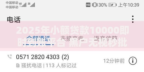 2025年小额贷款10000即时到账平台 黑户无视秒批渠道全揭秘