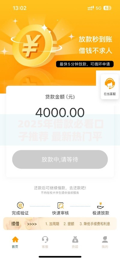 2025年借款必看口子推荐 最新热门平台盘点秒下款高通过率 2025年借款必看口子推荐 最新热门平台盘点秒下款高通过率