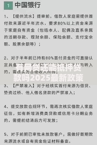 有网贷还能抵押贷款吗2025最新政策解析和银行放水技巧