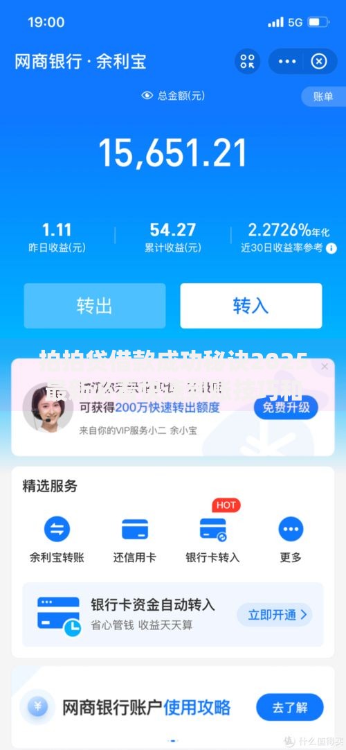 拍拍贷借款成功秘诀2025最新必看快速到账技巧和提额攻略