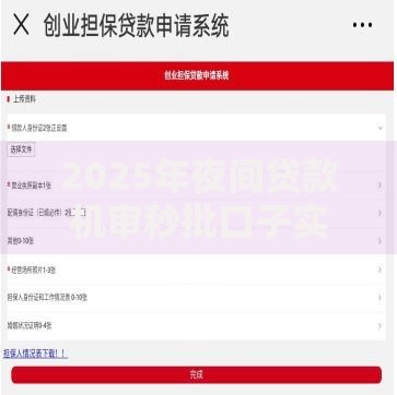 2025年夜间贷款机审秒批口子实测：十大高通过率平台与最新下款技巧