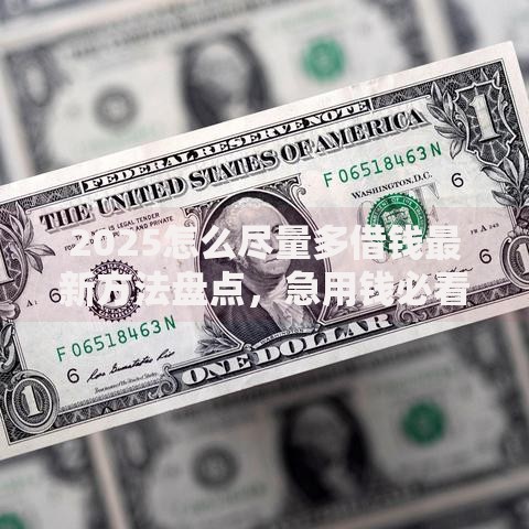 2025怎么尽量多借钱最新方法盘点，急用钱必看攻略和平台推荐