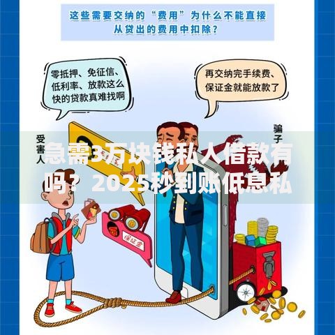 急需3万块钱私人借款有吗？2025秒到账低息私人借贷当天放款