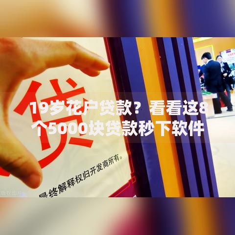 19岁花户贷款？看看这8个5000块贷款秒下软件怎么样