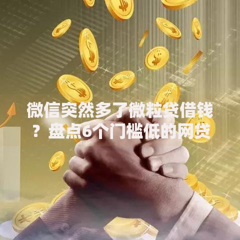 微信突然多了微粒贷借钱？盘点6个门槛低的网贷平台给你参考