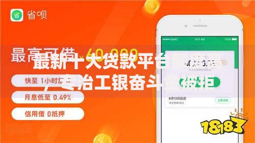 最新十大贷款平台额度高，专治工银奋斗金被拒