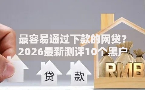 最容易通过下款的网贷？2026最新测评10个黑户放贷的口子