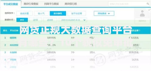 网贷正规大数据查询平台有哪些？10个貌似免审批、黑户成功获取大额贷款的软件合集