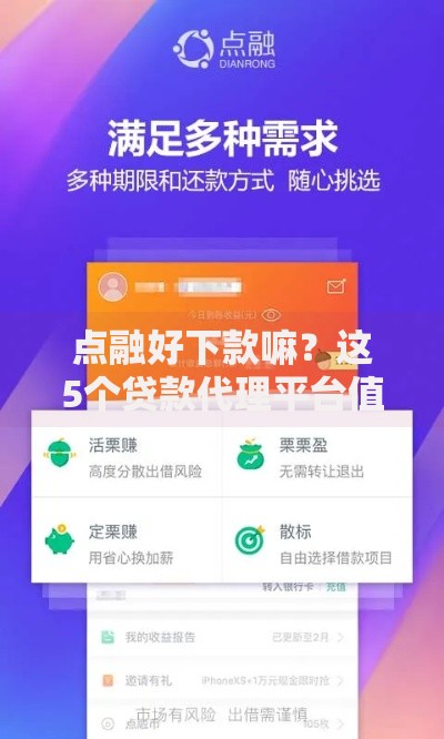 点融好下款嘛？这5个贷款代理平台值得一试