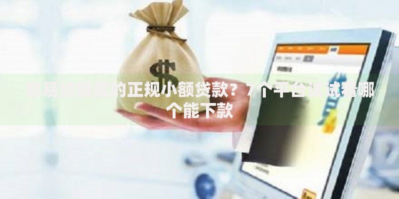 容易给额度的正规小额贷款？7个平台试试看哪个能下款