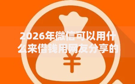 2026年微信可以用什么来借钱用网友分享的7个所有贷款平台我觉得不错！