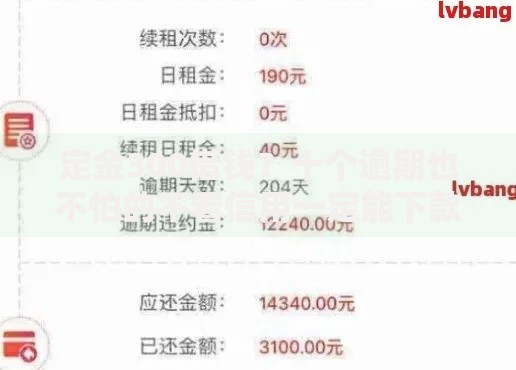 定金300借钱？十个逾期也不怕的不看信用一定能下款的贷款平台