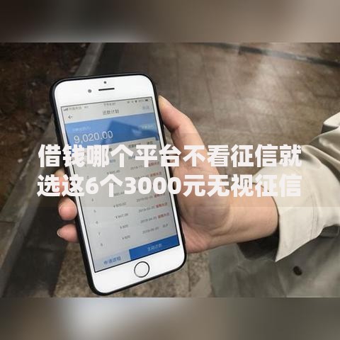借钱哪个平台不看征信就选这6个3000元无视征信黑白100%秒下网贷软件