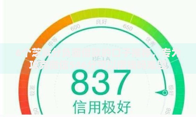 6个芝麻分负面借款的口子推荐，专为攻克微信546分可以借钱吗难题