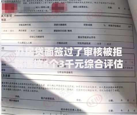 办房贷面签过了审核被拒就选这6个3千元综合评估未通过平台可以借钱