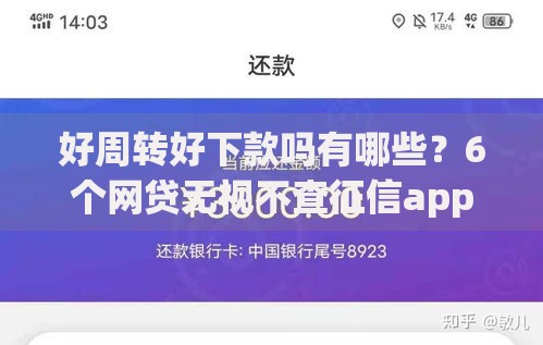 好周转好下款吗有哪些？6个网贷无视不查征信app推荐给你