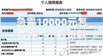 急需10000元怎么办？小额贷款不看逾期征信秒通过试试这7个无门槛平台