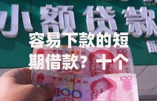 容易下款的短期借款？十个逾期也不怕的网贷黑户必过app