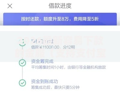 2026最新容易下款的金服（支持支付宝），5个纯线上贷款平台无私分享