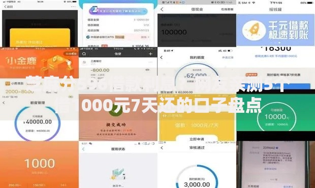 芝麻分596借款利息？网友亲测5个借1000元7天还的口子盘点