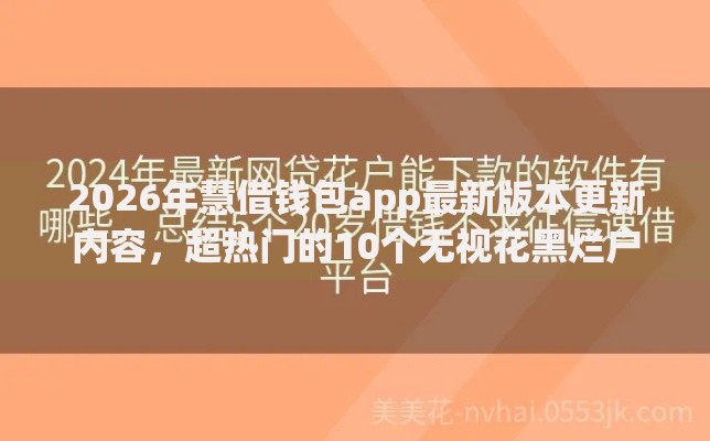 2026年慧借钱包app最新版本更新内容，超热门的10个无视花黑烂户能下款的网贷推荐