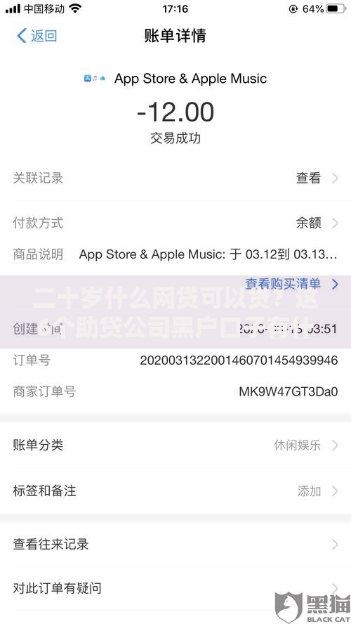 二十岁什么网贷可以贷？这6个助贷公司黑户口子有什么值得一试