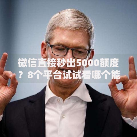 微信直接秒出5000额度？8个平台试试看哪个能下款