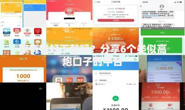 家有钱好下款吗？分享6个类似高炮口子的平台