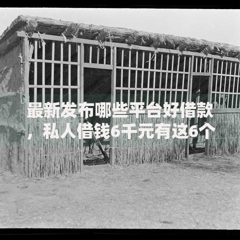 最新发布哪些平台好借款,私人借钱6千元有这6个渠道 最新发布哪些平台好借款,私人借钱6千元有这6个渠道