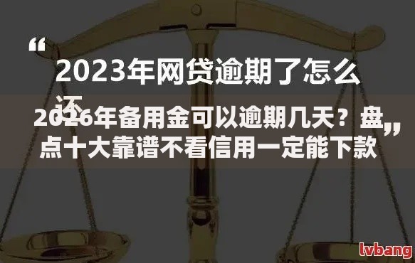 2026年备用金可以逾期几天？盘点十大靠谱不看信用一定能下款的贷款平台