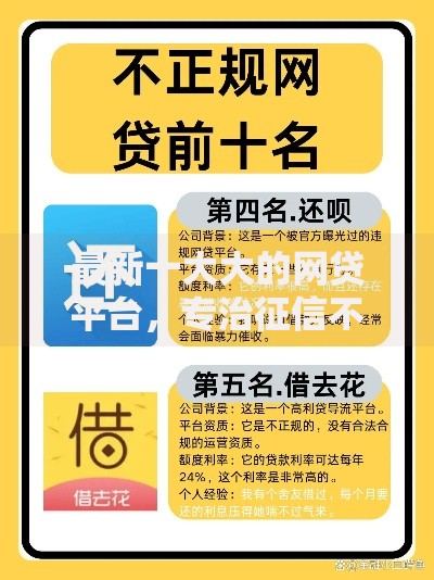 最新十大大的网贷平台，专治征信不好逾期过