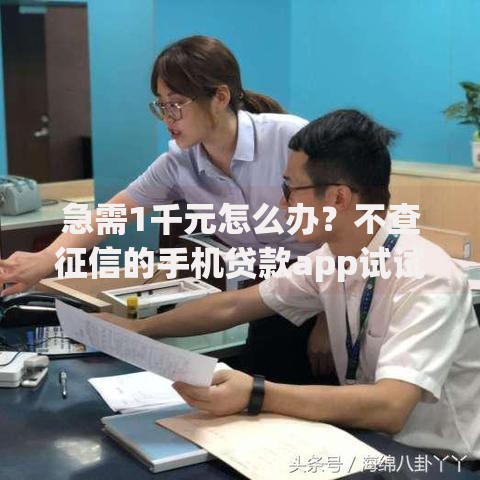 急需1千元怎么办？不查征信的手机贷款app试试这7个无门槛平台
