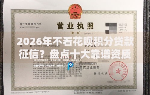 2026年不看花呗积分贷款征信？盘点十大靠谱资质不好平台可以借100