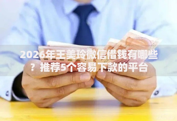 2026年王美玲微信借钱有哪些？推荐5个容易下款的平台