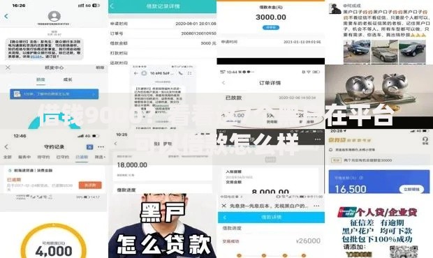 借钱9000？看看这7个黑户在平台可以借款怎么样